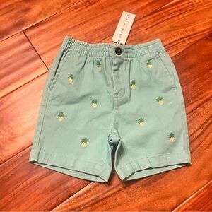 Baby boy Janie and Jack pineapple shorts. New! Size 18/24 months